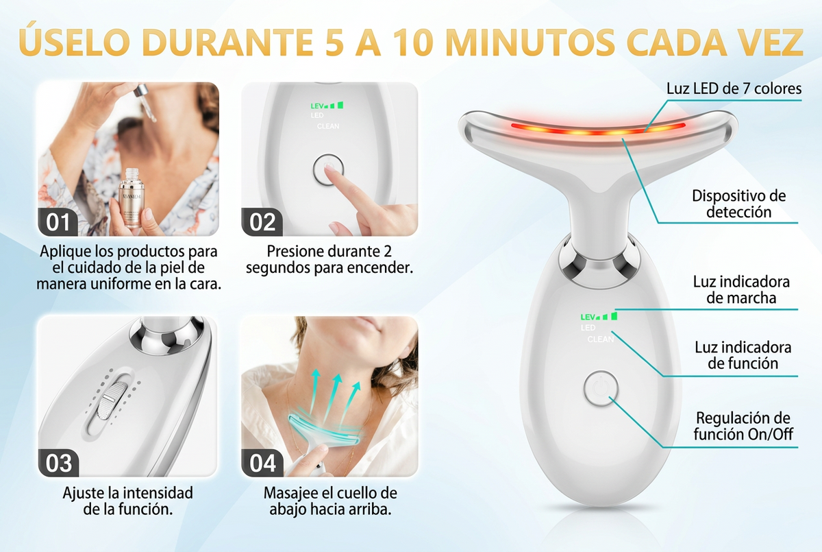 Masajeador Facial Reductor De Papada